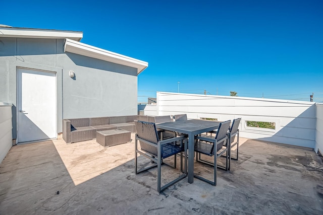 view of patio / terrace with outdoor lounge area