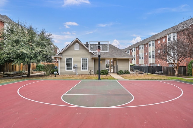 view of sport court