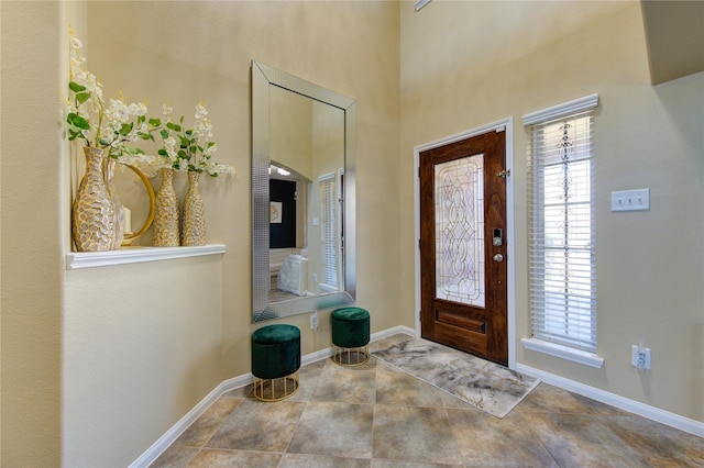 view of tiled entryway