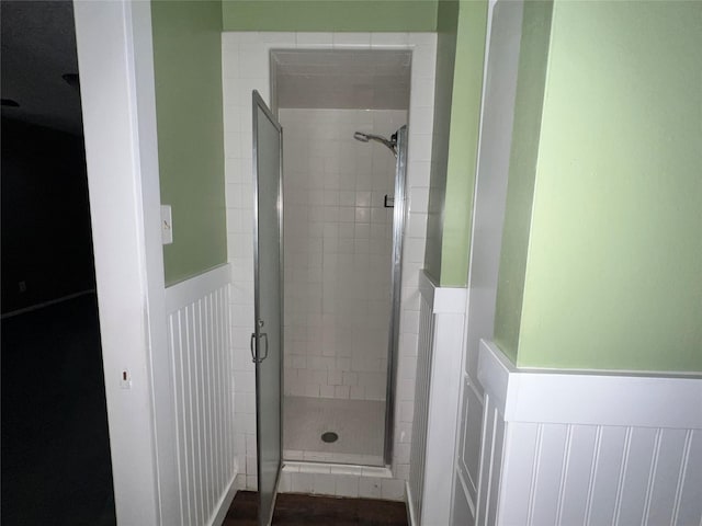 bathroom with walk in shower