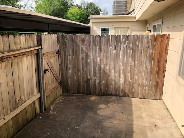 view of patio / terrace with cooling unit