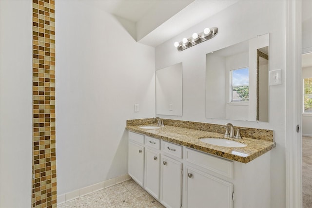 bathroom with vanity