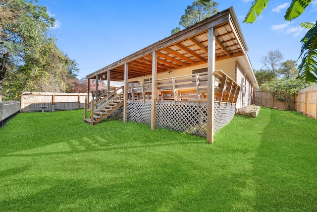 exterior space with a wooden deck