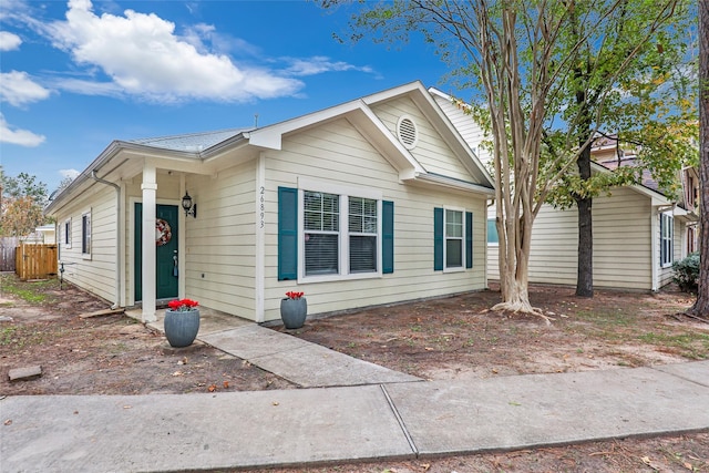 view of front of home