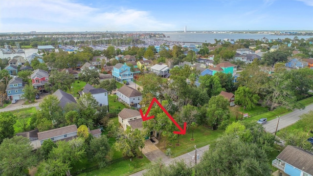 626 Clear Lake Rd, Clear Lake Shores, TX 77565 - aerial view of residential area featuring a nearby body of water
