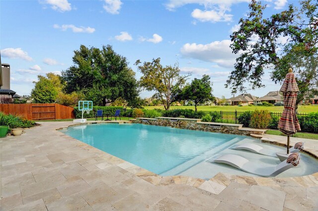 view of pool with a patio