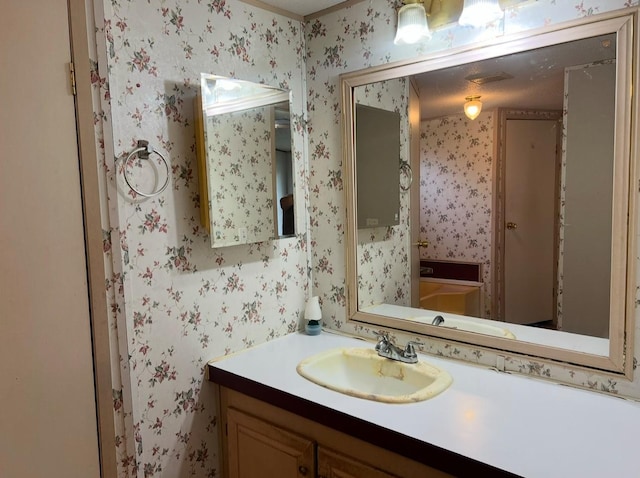 bathroom with vanity