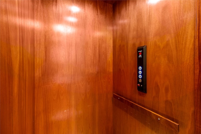 interior details featuring elevator