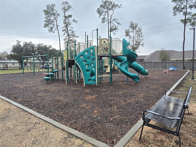 view of jungle gym