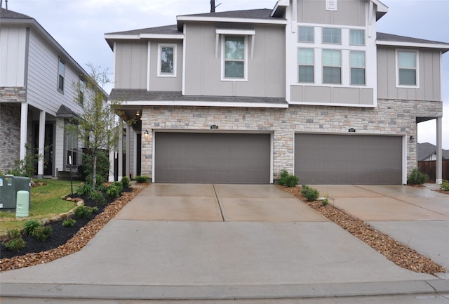 view of front of home featuring a garage