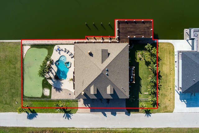 1245 Lagoon Dr, Crystal Beach, TX 77650 - aerial view