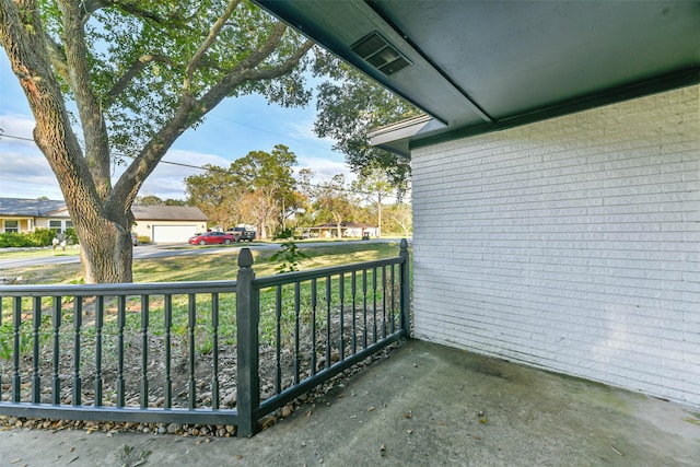 balcony with a porch