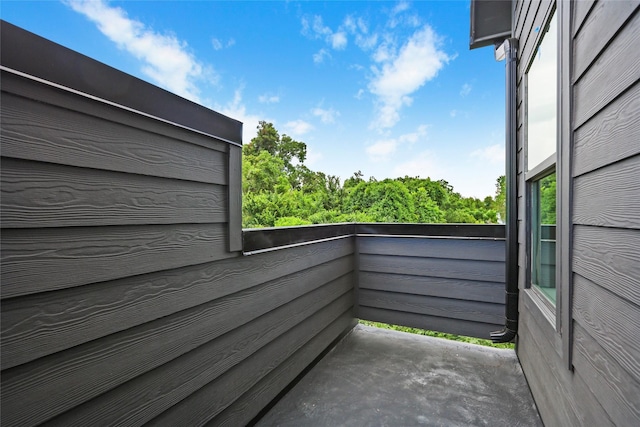 view of balcony