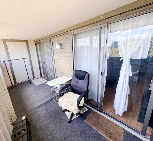 view of sunroom / solarium