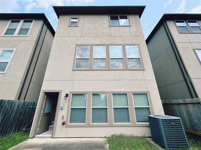 view of front of house with central AC