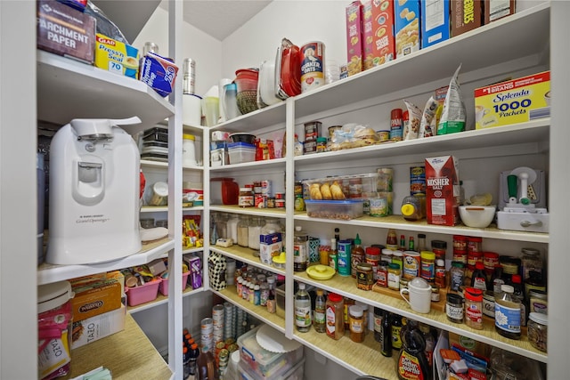 view of pantry