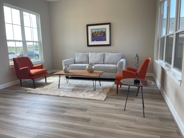 interior space featuring light hardwood / wood-style flooring