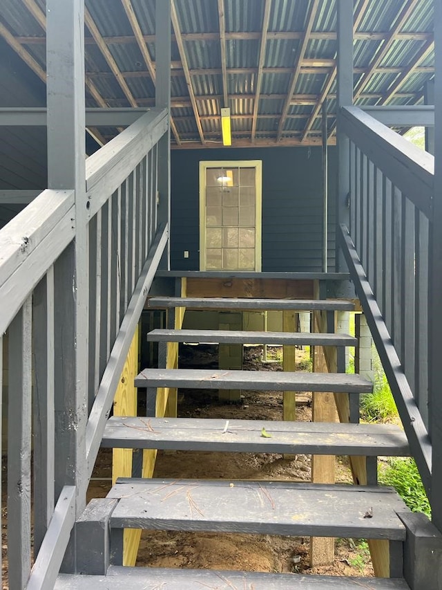 view of stairs