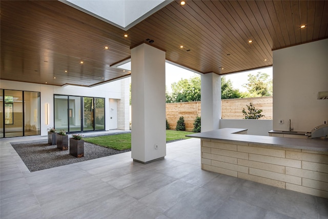 view of patio featuring area for grilling