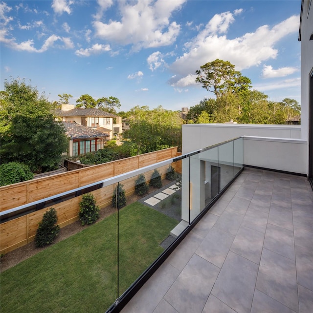 view of balcony