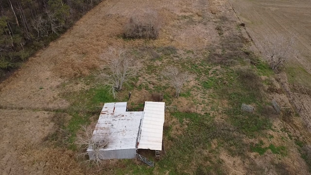 drone / aerial view with a rural view