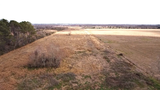 drone / aerial view with a rural view