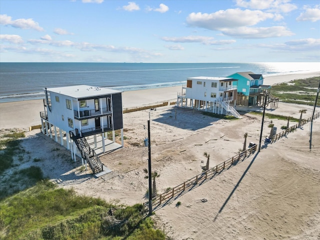 water view with a view of the beach