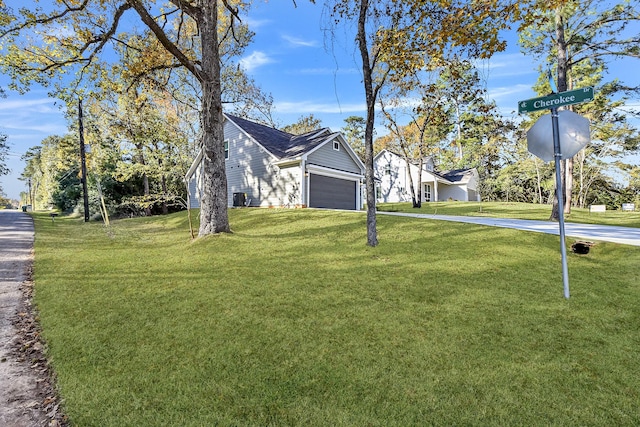 exterior space with a front yard