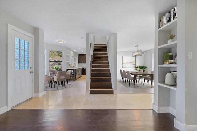 entryway featuring wood-type flooring