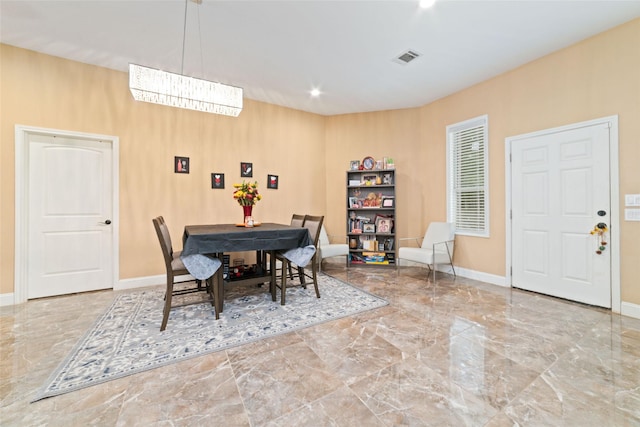 view of dining space