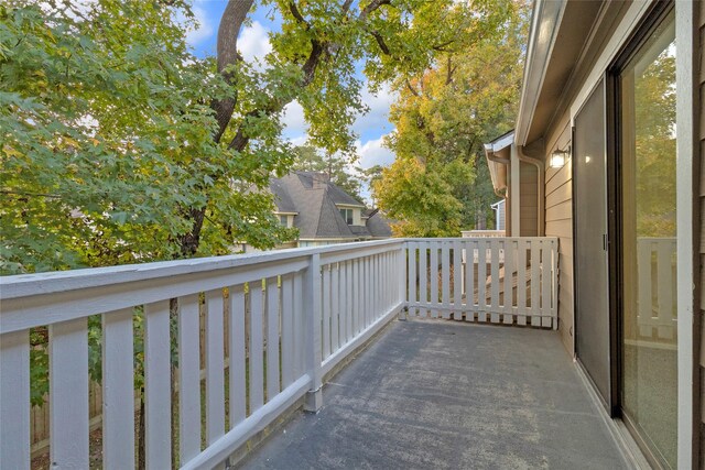 view of balcony