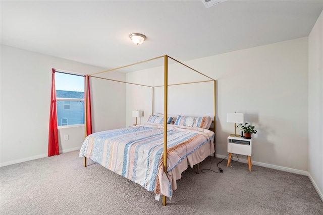 bedroom featuring carpet flooring