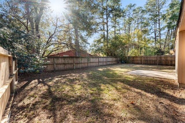 view of yard featuring a patio