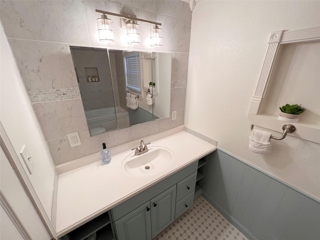 bathroom featuring vanity