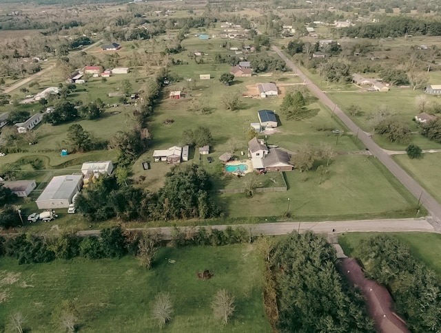 bird's eye view featuring a rural view