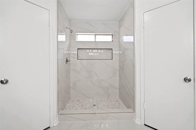 bathroom with walk in shower