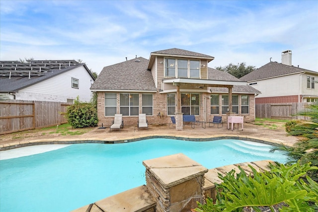 view of pool with a patio area