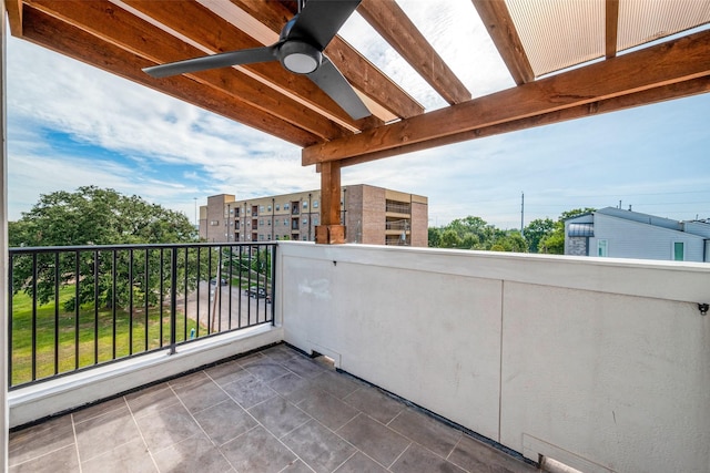 view of balcony