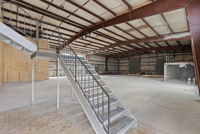 garage featuring a carport