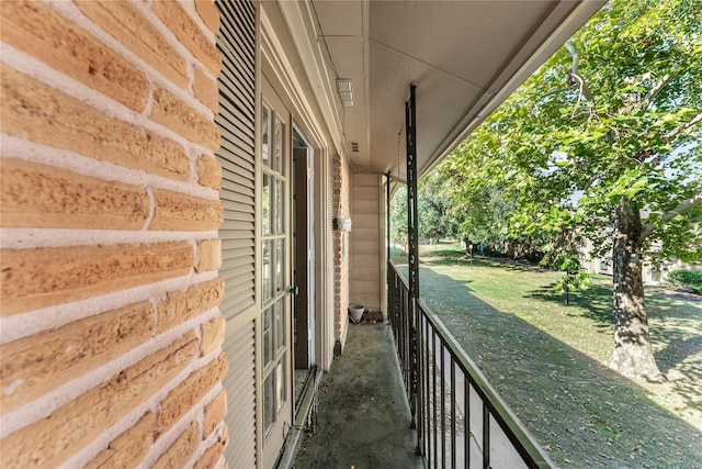 view of balcony