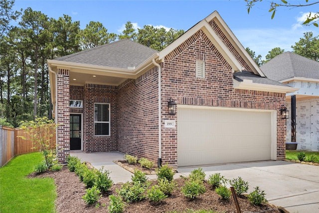 view of front of house featuring a garage