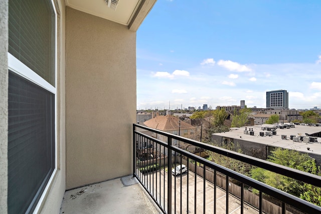 view of balcony