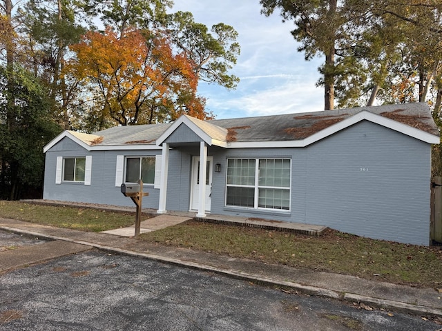 view of ranch-style home