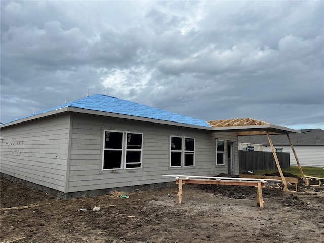 view of rear view of property