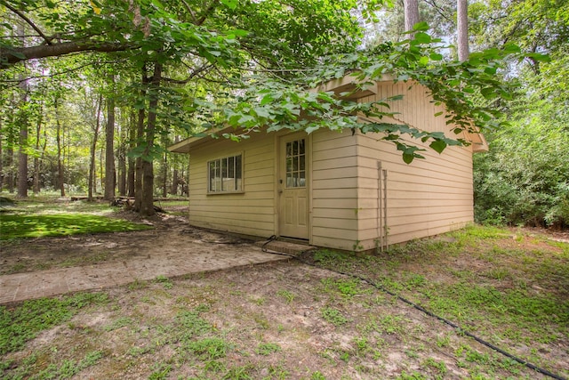 view of outdoor structure