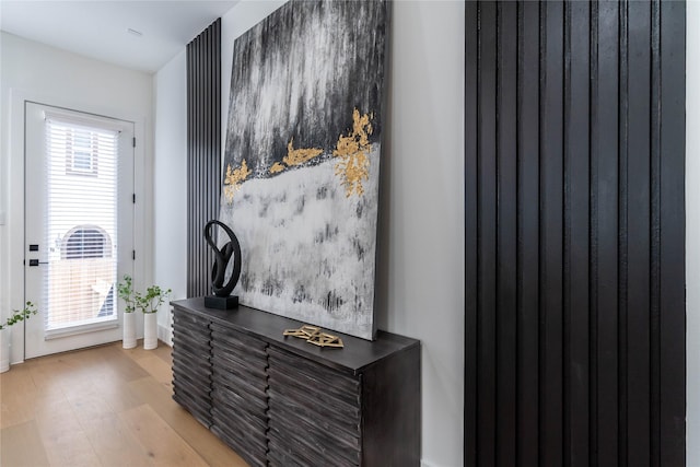 room details featuring hardwood / wood-style flooring