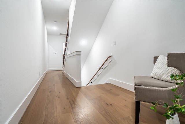 interior space featuring wood-type flooring