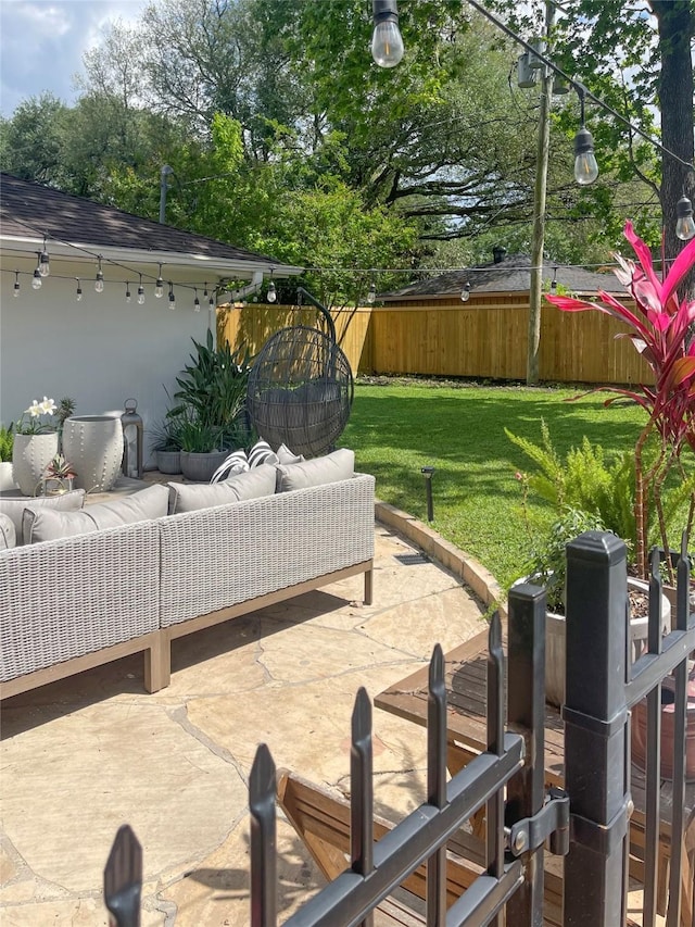 view of patio / terrace with outdoor lounge area