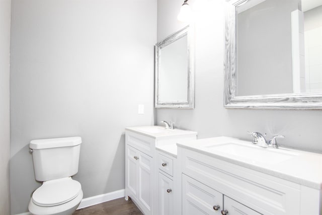 1709 Stevens St, Houston, TX 77026 - full bath featuring vanity and wood finished floors