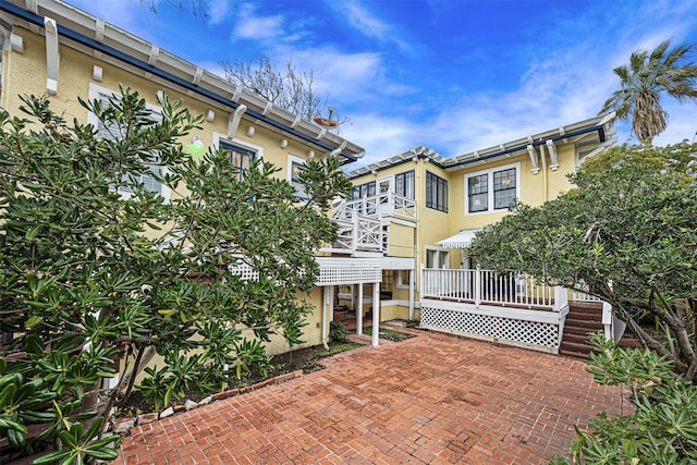 exterior space with covered porch